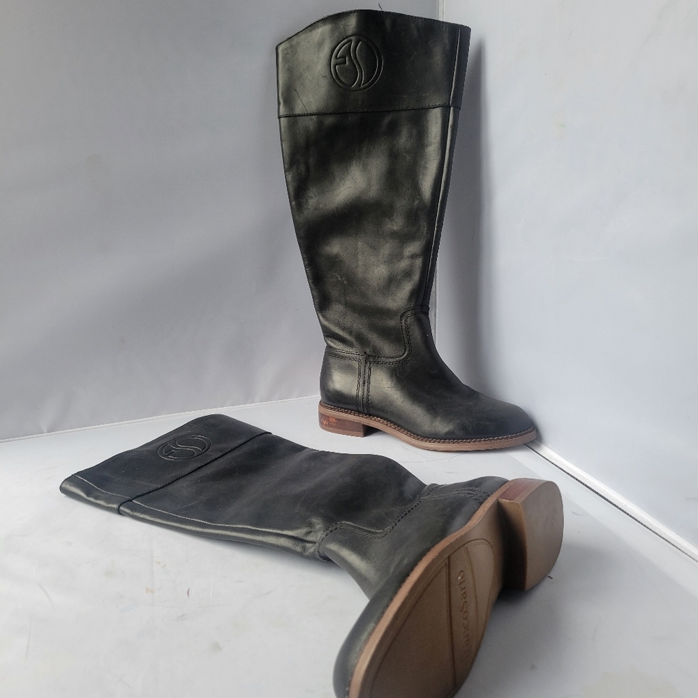 New! Madewell The Kiki Knee High Boot Black Leather Size 5